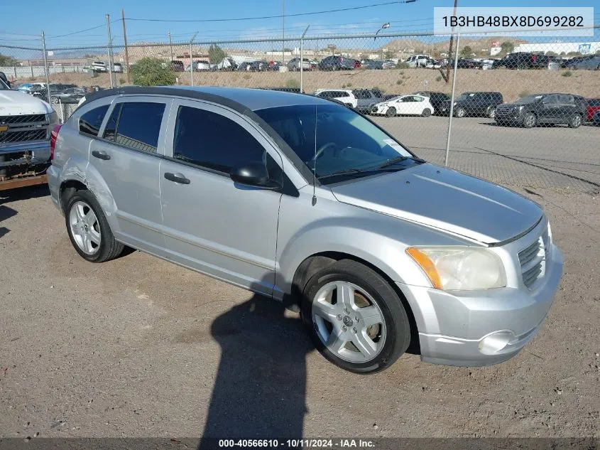 2008 Dodge Caliber Sxt VIN: 1B3HB48BX8D699282 Lot: 40566610