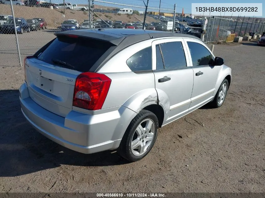 2008 Dodge Caliber Sxt VIN: 1B3HB48BX8D699282 Lot: 40566610