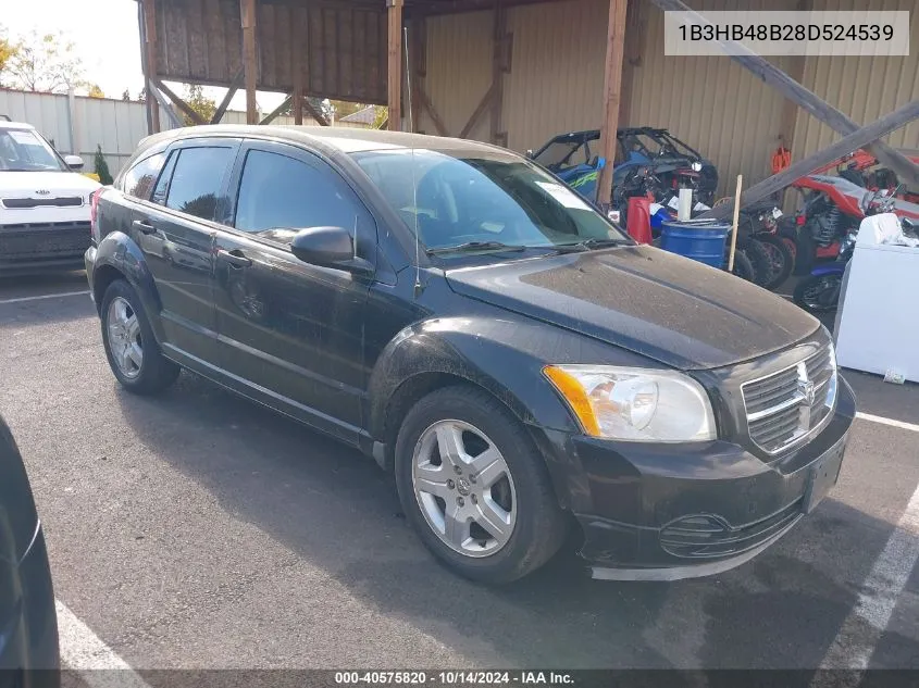 2008 Dodge Caliber Sxt VIN: 1B3HB48B28D524539 Lot: 40575820