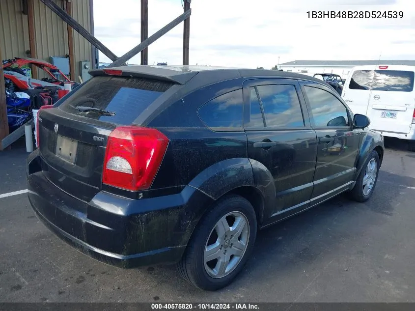 2008 Dodge Caliber Sxt VIN: 1B3HB48B28D524539 Lot: 40575820