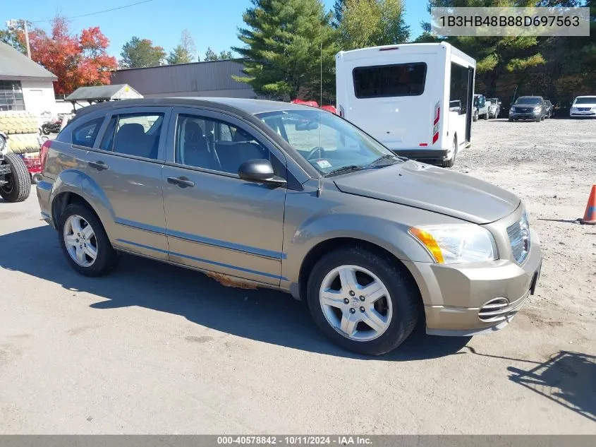 2008 Dodge Caliber Sxt VIN: 1B3HB48B88D697563 Lot: 40578842