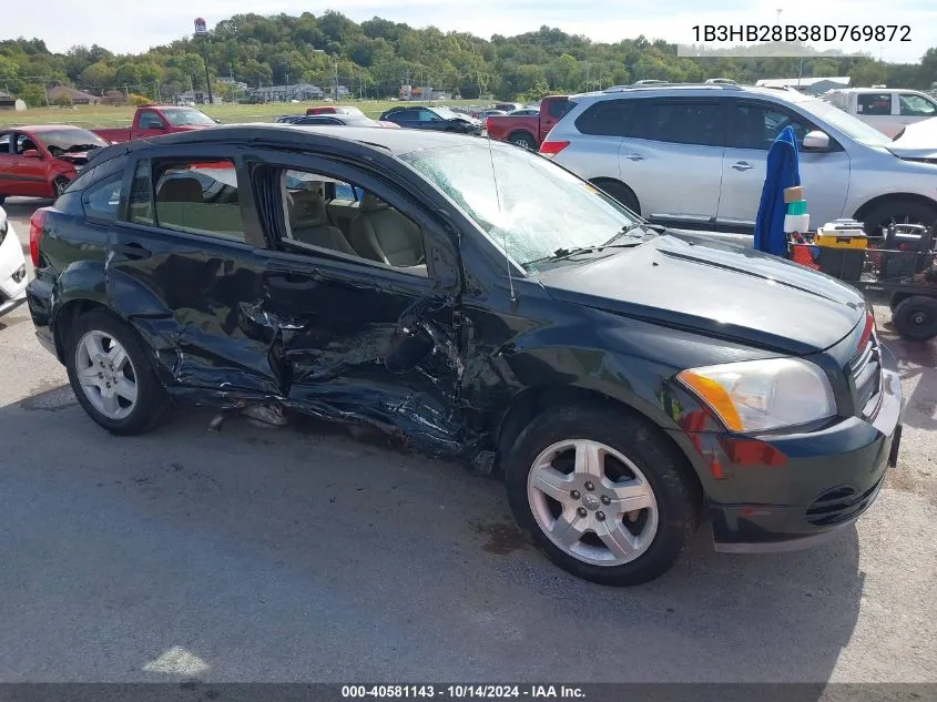 2008 Dodge Caliber Se VIN: 1B3HB28B38D769872 Lot: 40581143