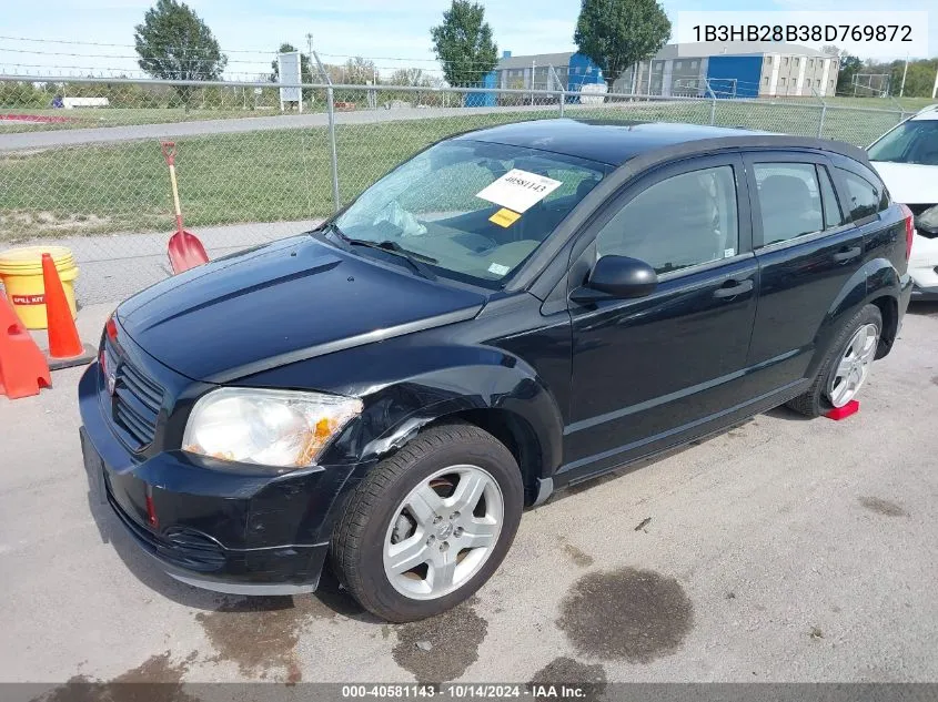 2008 Dodge Caliber Se VIN: 1B3HB28B38D769872 Lot: 40581143