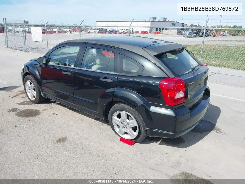 2008 Dodge Caliber Se VIN: 1B3HB28B38D769872 Lot: 40581143