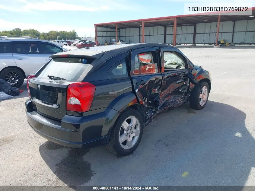 2008 Dodge Caliber Se VIN: 1B3HB28B38D769872 Lot: 40581143