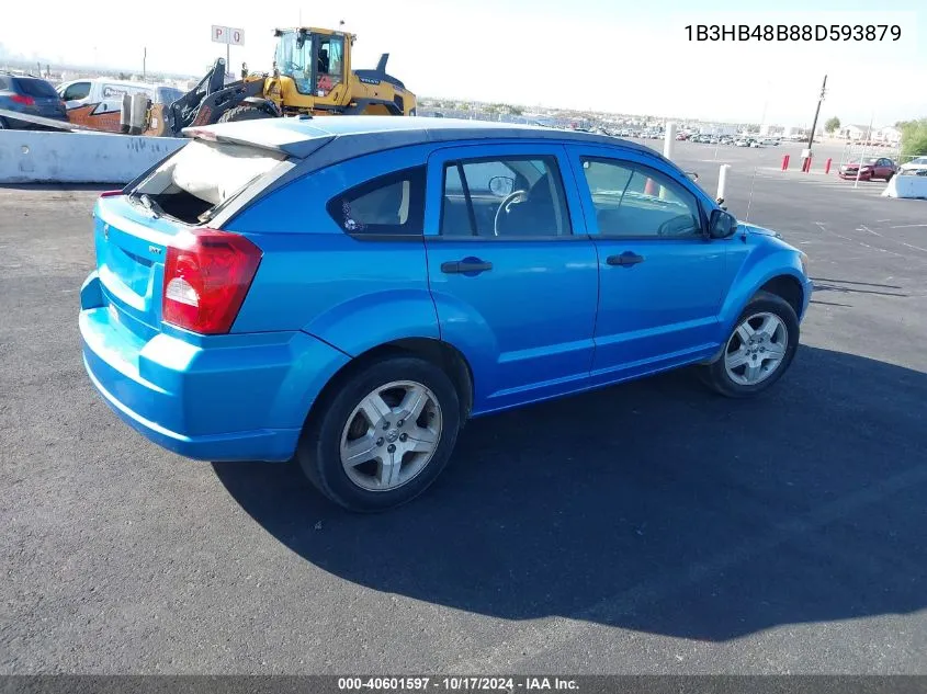 2008 Dodge Caliber Sxt VIN: 1B3HB48B88D593879 Lot: 40601597