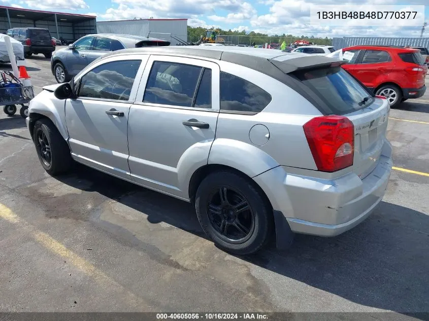 1B3HB48B48D770377 2008 Dodge Caliber Sxt