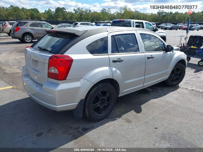 1B3HB48B48D770377 2008 Dodge Caliber Sxt