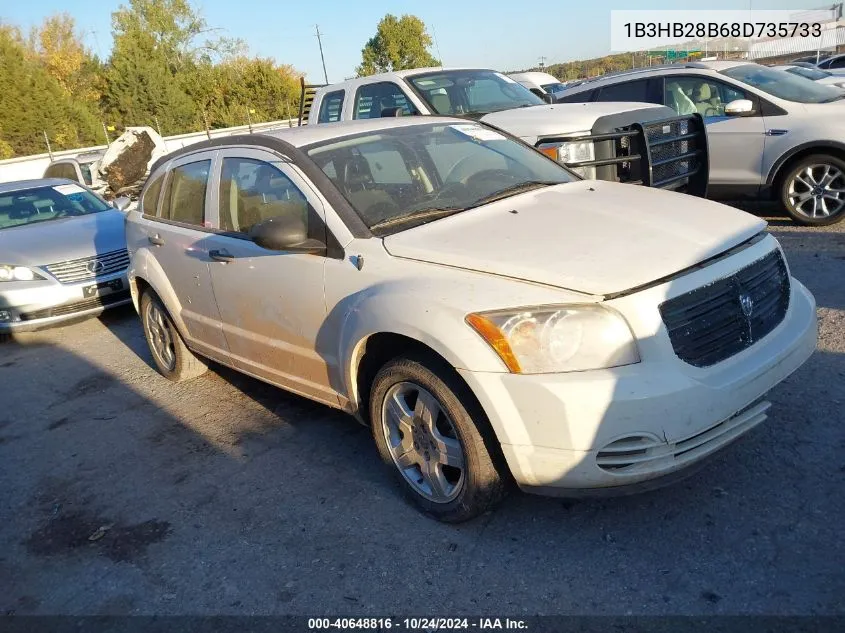 2008 Dodge Caliber Se VIN: 1B3HB28B68D735733 Lot: 40648816