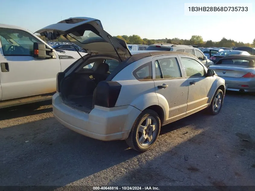 2008 Dodge Caliber Se VIN: 1B3HB28B68D735733 Lot: 40648816