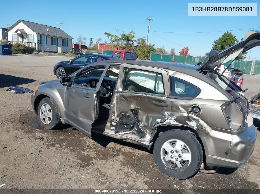 1B3HB28B78D559081 2008 Dodge Caliber Se