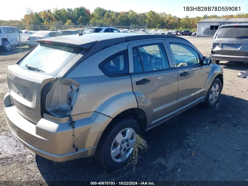 1B3HB28B78D559081 2008 Dodge Caliber Se