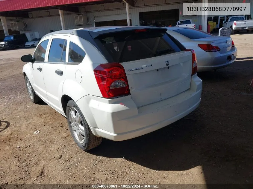 2008 Dodge Caliber Se VIN: 1B3HB28B68D770997 Lot: 40673861