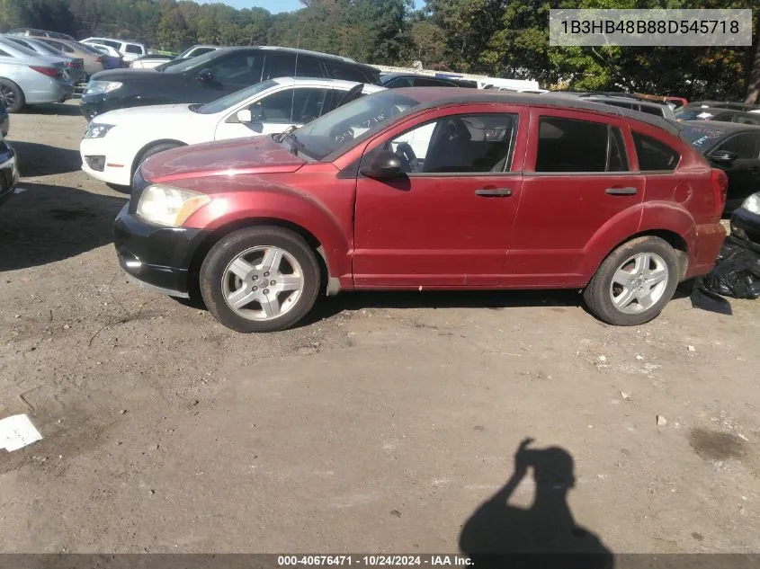 2008 Dodge Caliber Sxt VIN: 1B3HB48B88D545718 Lot: 40676471