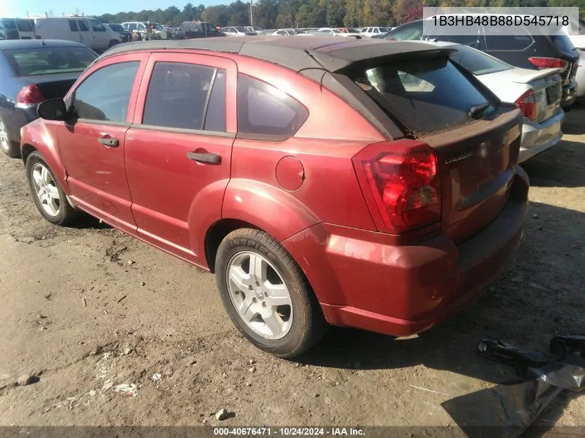 2008 Dodge Caliber Sxt VIN: 1B3HB48B88D545718 Lot: 40676471