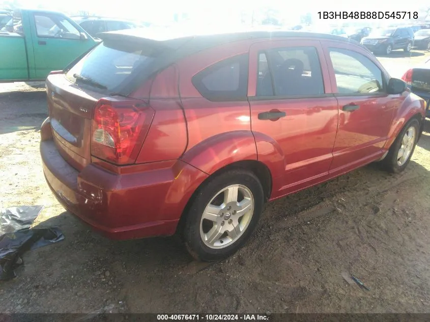 1B3HB48B88D545718 2008 Dodge Caliber Sxt