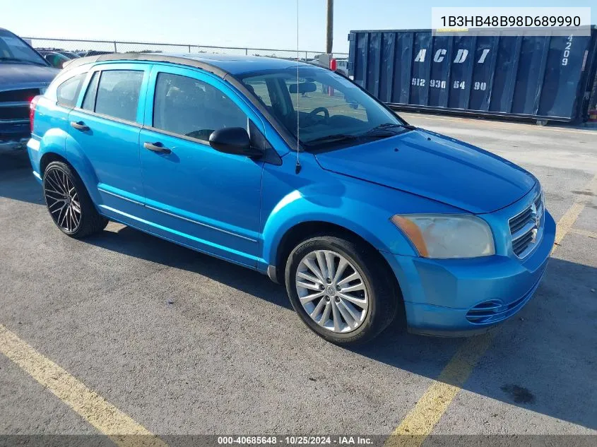 2008 Dodge Caliber Sxt VIN: 1B3HB48B98D689990 Lot: 40685648