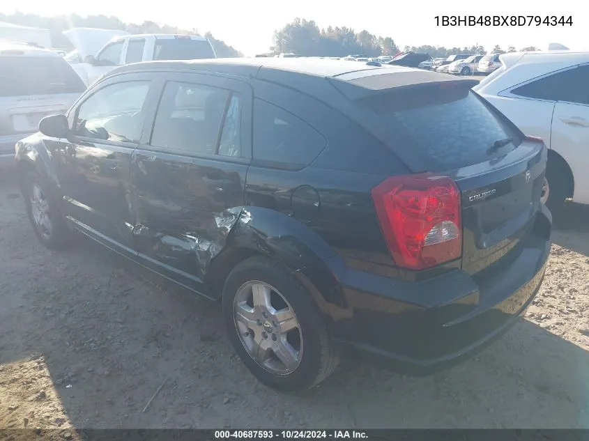 1B3HB48BX8D794344 2008 Dodge Caliber Sxt