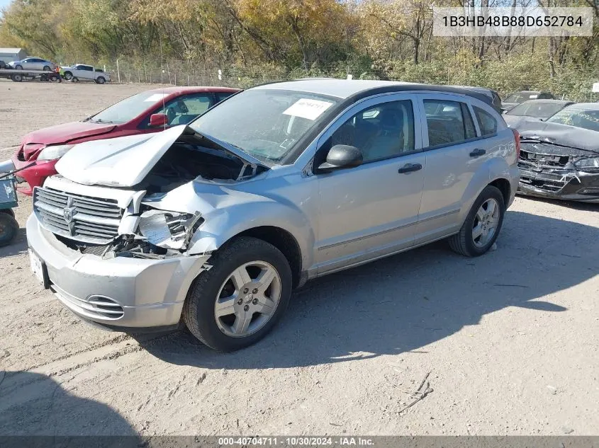 2008 Dodge Caliber Sxt VIN: 1B3HB48B88D652784 Lot: 40704711