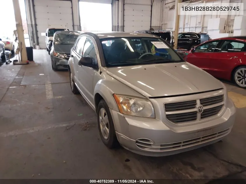 2008 Dodge Caliber Se VIN: 1B3HB28B28D529745 Lot: 40752389