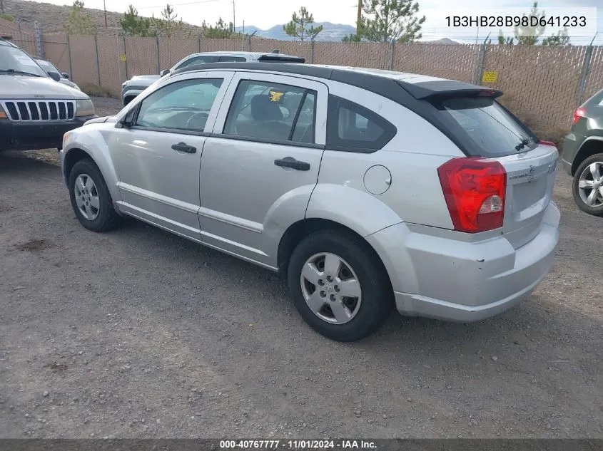 2008 Dodge Caliber Se VIN: 1B3HB28B98D641233 Lot: 40767777