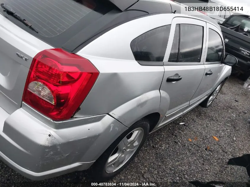 2008 Dodge Caliber Sxt VIN: 1B3HB48B18D655414 Lot: 40783834