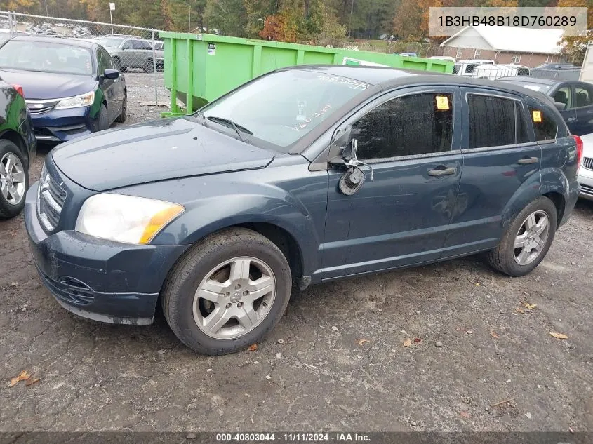 1B3HB48B18D760289 2008 Dodge Caliber Sxt