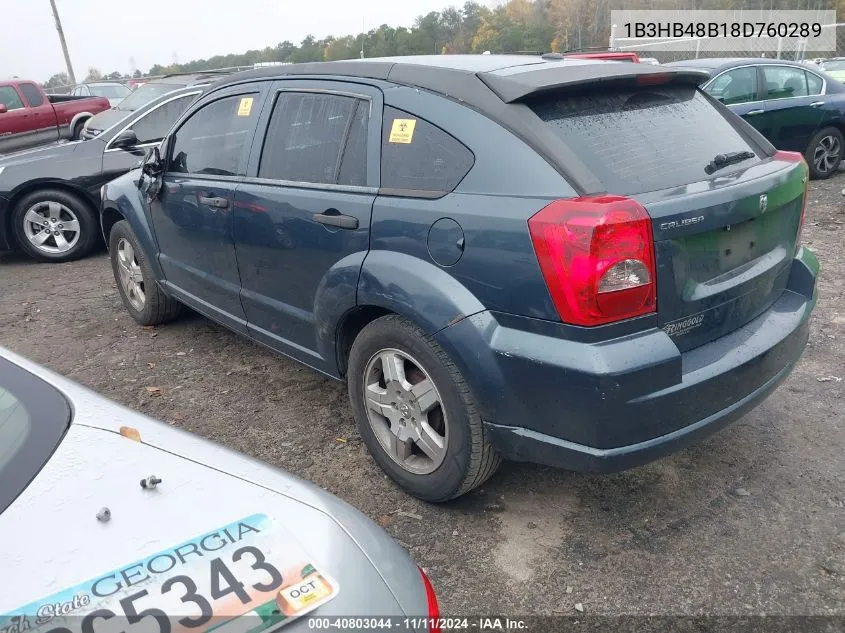 1B3HB48B18D760289 2008 Dodge Caliber Sxt