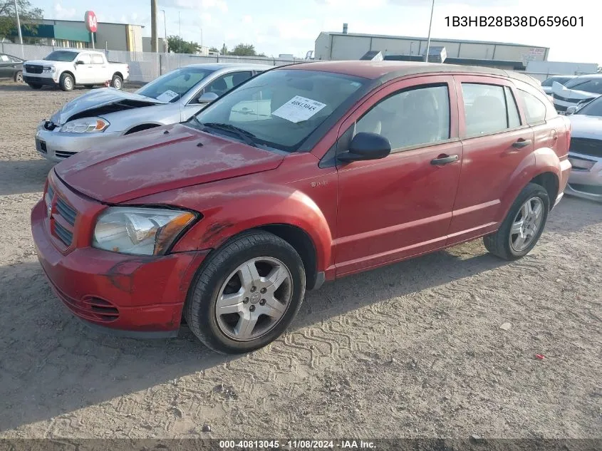 2008 Dodge Caliber Se VIN: 1B3HB28B38D659601 Lot: 40813045