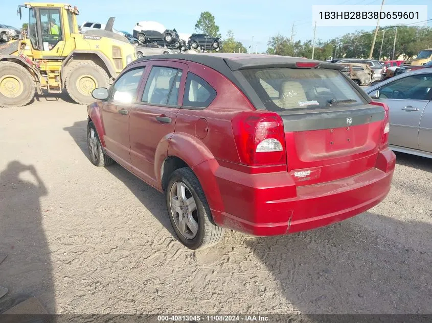 2008 Dodge Caliber Se VIN: 1B3HB28B38D659601 Lot: 40813045