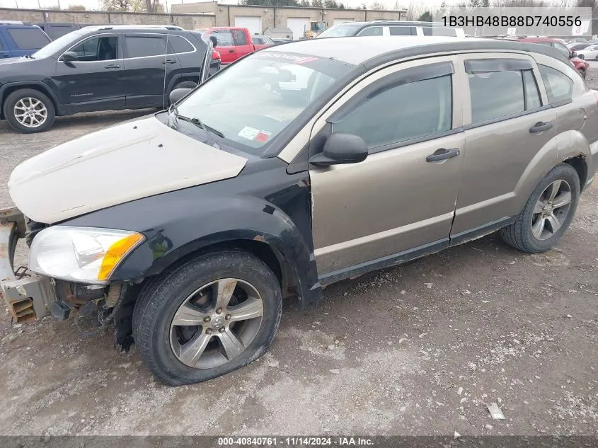 2008 Dodge Caliber Sxt VIN: 1B3HB48B88D740556 Lot: 40840761