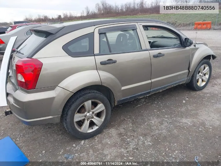 2008 Dodge Caliber Sxt VIN: 1B3HB48B88D740556 Lot: 40840761