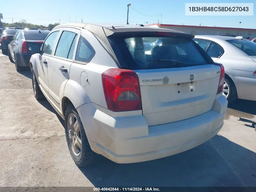 2008 Dodge Caliber Sxt VIN: 1B3HB48C58D627043 Lot: 40842844