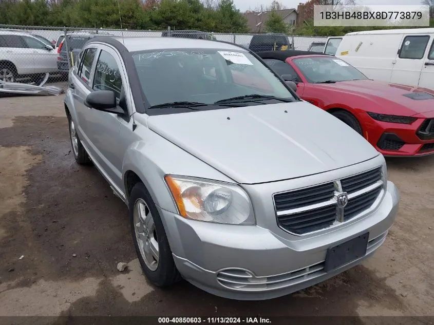 2008 Dodge Caliber Sxt VIN: 1B3HB48BX8D773879 Lot: 40850603