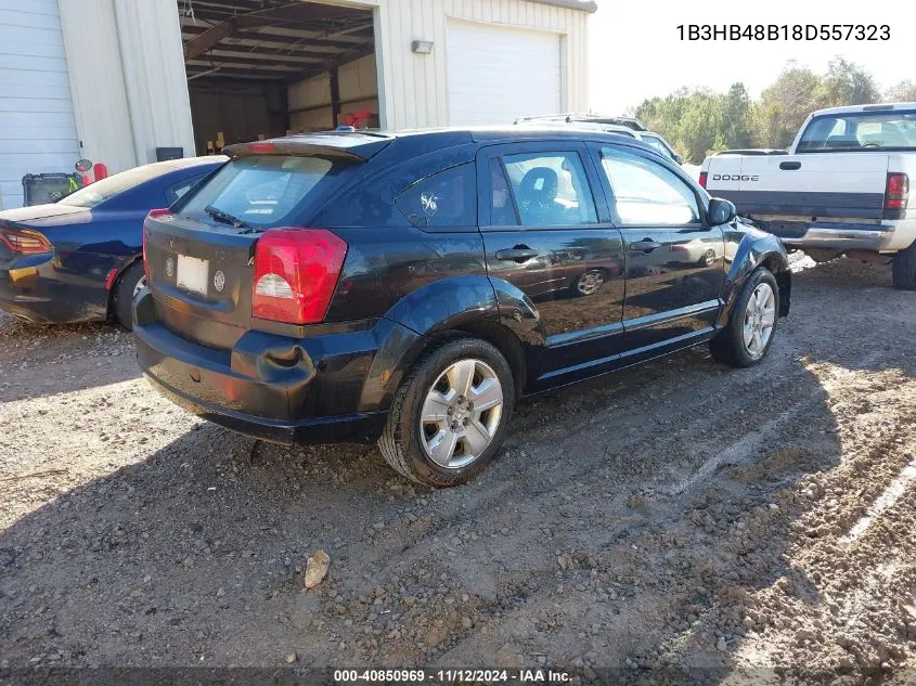 2008 Dodge Caliber Sxt VIN: 1B3HB48B18D557323 Lot: 40850969