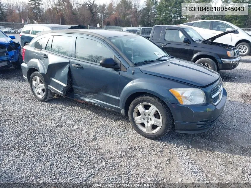 2008 Dodge Caliber Sxt VIN: 1B3HB48B18D545043 Lot: 40876225