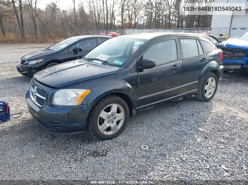 2008 Dodge Caliber Sxt VIN: 1B3HB48B18D545043 Lot: 40876225