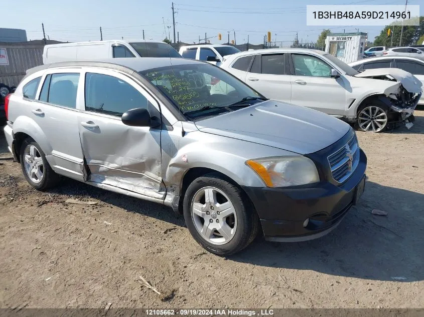 2009 Dodge Caliber Sxt VIN: 1B3HB48A59D214961 Lot: 12105662