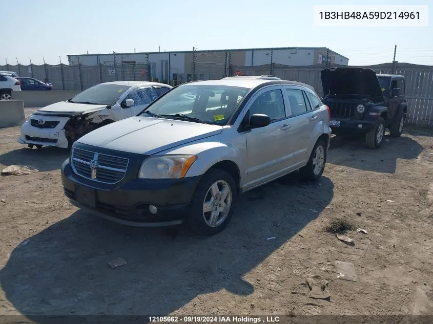 2009 Dodge Caliber Sxt VIN: 1B3HB48A59D214961 Lot: 12105662