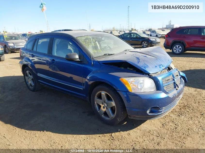 2009 Dodge Caliber Sxt VIN: 1B3HB48A69D200910 Lot: 12124945