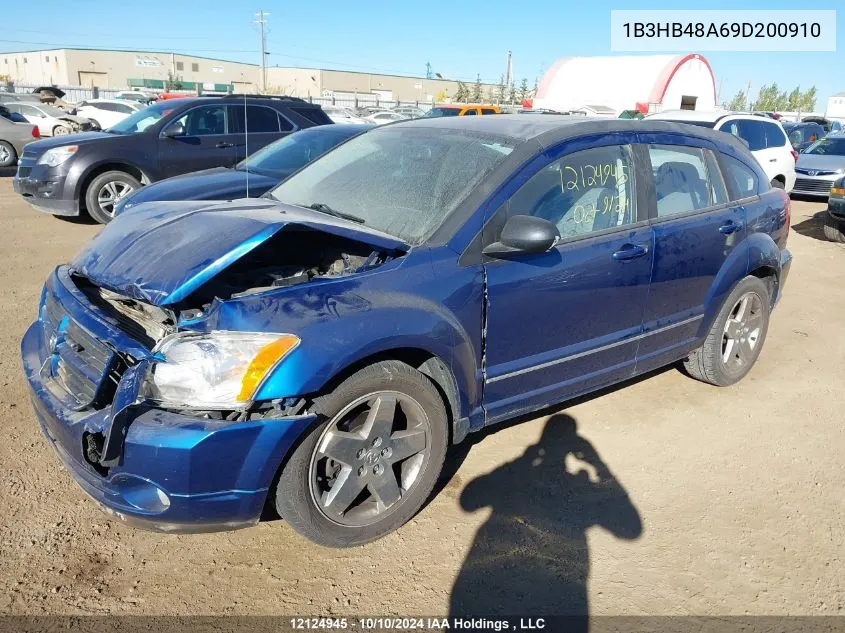 2009 Dodge Caliber Sxt VIN: 1B3HB48A69D200910 Lot: 12124945