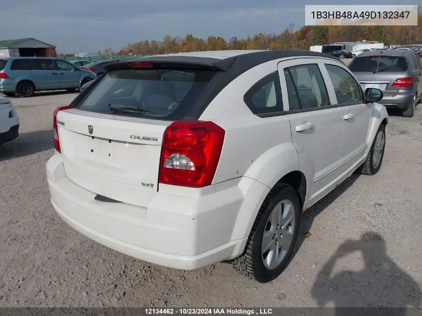 2009 Dodge Caliber VIN: 1B3HB48A49D132347 Lot: 12134462