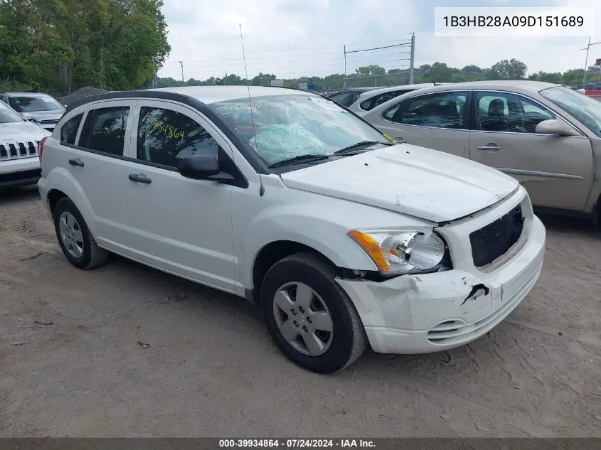 1B3HB28A09D151689 2009 Dodge Caliber Se