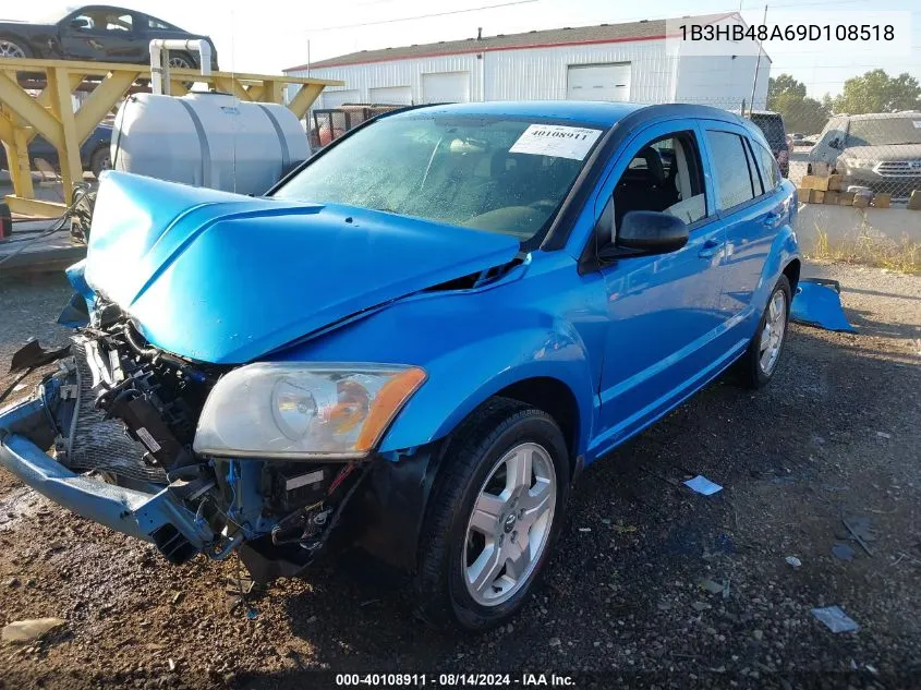 2009 Dodge Caliber Sxt VIN: 1B3HB48A69D108518 Lot: 40108911