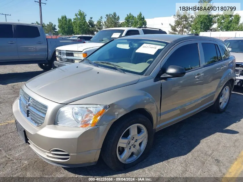 2009 Dodge Caliber Sxt VIN: 1B3HB48A49D180799 Lot: 40225058