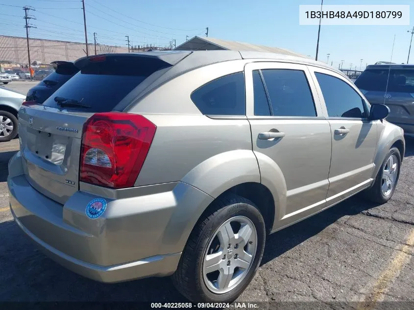 2009 Dodge Caliber Sxt VIN: 1B3HB48A49D180799 Lot: 40225058