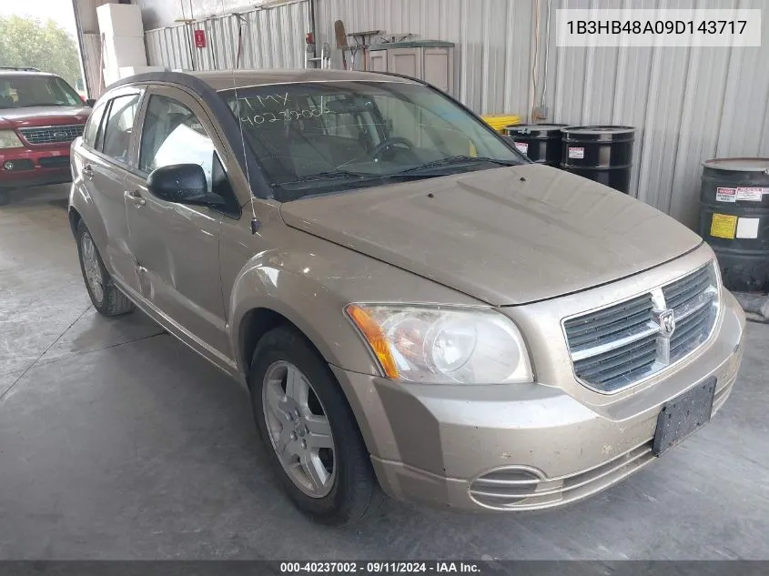 2009 Dodge Caliber Sxt VIN: 1B3HB48A09D143717 Lot: 40237002