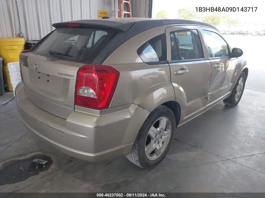 2009 Dodge Caliber Sxt VIN: 1B3HB48A09D143717 Lot: 40237002