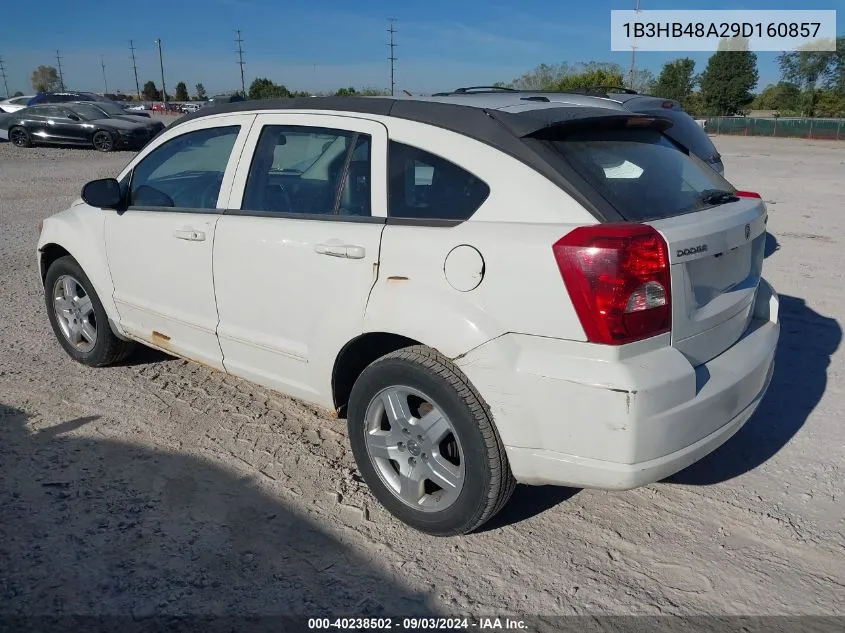 2009 Dodge Caliber Sxt VIN: 1B3HB48A29D160857 Lot: 40238502