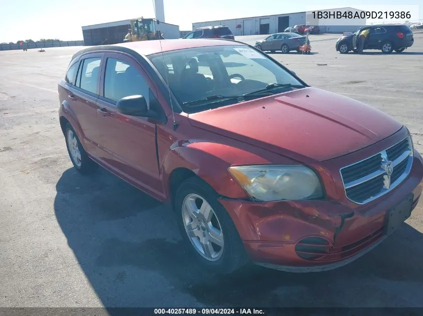 2009 Dodge Caliber Sxt VIN: 1B3HB48A09D219386 Lot: 40257489